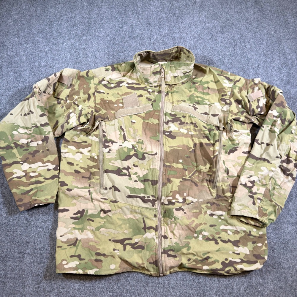US Army GEN III ECWCS Wind Cold Weather Jacket Mens Large Regular Multicam